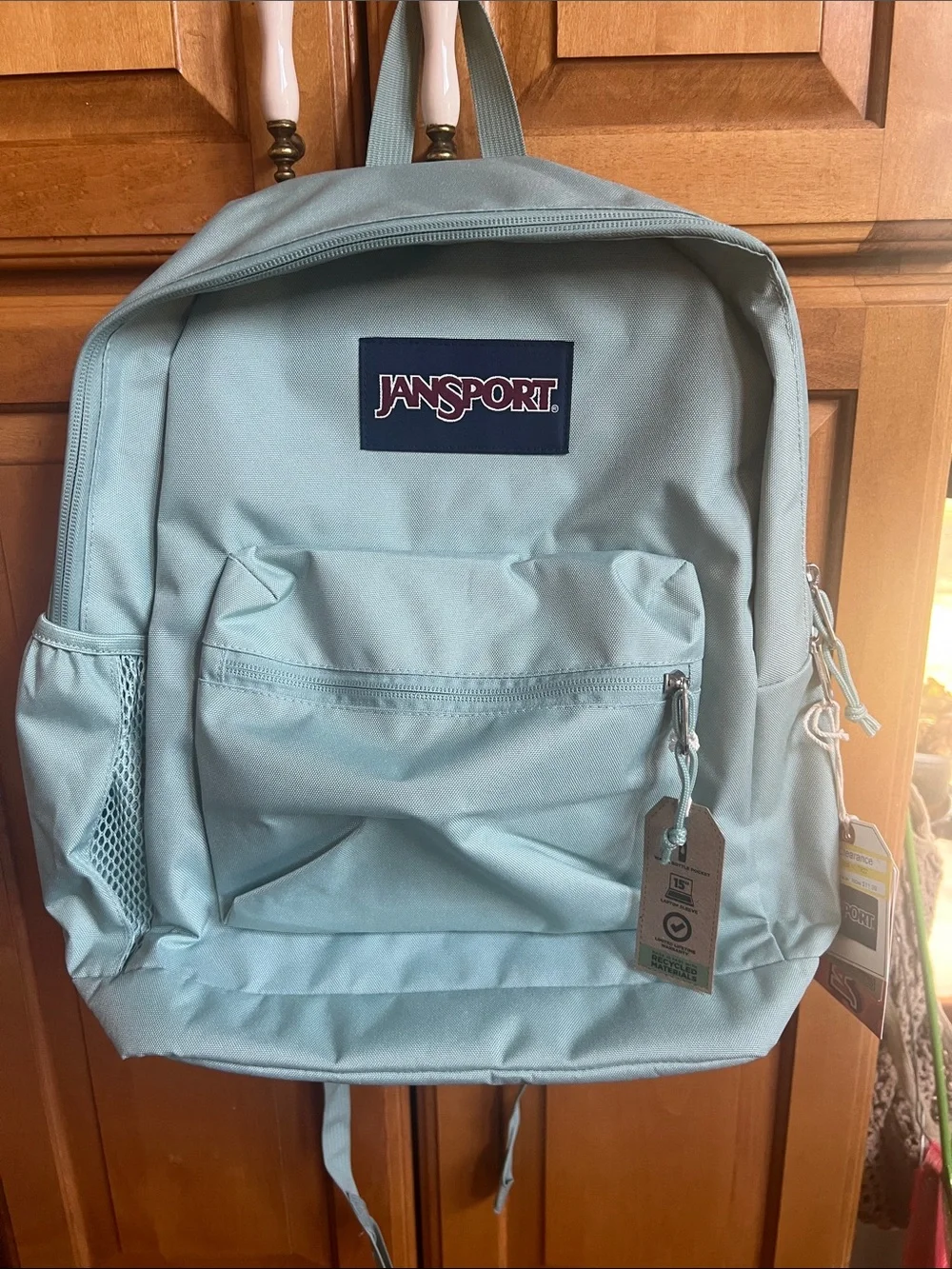 Jansport Cross Town Plus in Faded Sage NWT Backpack